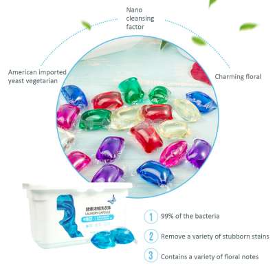 pvc Laundry Ball Beads New Portable Laundry Gel Stains Film Bead Ball Capsules Travel Washing Liquid Pod Cleaner Cleaning