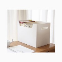 Foldable Plastic File Storage Organizer Box Office Desktop File Folder Holder