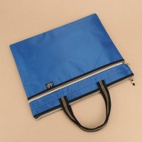 Stationery Simple Design Eco-friendly B4 Size Oxford Cloth Zipper Document File Folder Bag