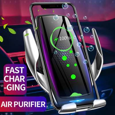 Wireless Car Fast Charger E5 Fast Charging Phone Holder Mount in Car for iPhone for Huawei Samsung Galaxy cargador inalambrico