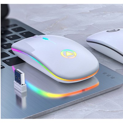 2.4G Wireless Rechargeable Charging Mouse Silent Mute Click Ultra-Thin Optical Mice For Notebook Office or Gaming